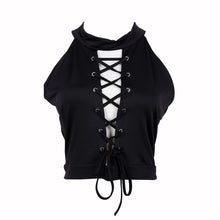 Sexy Halter LACE-UP Bandage Crop Tops Women Sleeveless Tee T-Shirt Blouse NW