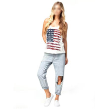 Sexy Women American Flag Vest Tank Tops Sleeveless Shirt Blouse Camisole NW
