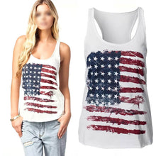 Sexy Women American Flag Vest Tank Tops Sleeveless Shirt Blouse Camisole NW