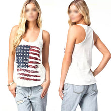 Sexy Women American Flag Vest Tank Tops Sleeveless Shirt Blouse Camisole NW