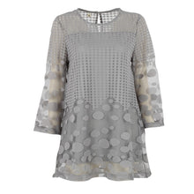 Women Blouses Elegant Shirts Loose O-Neck 3 4 Sleeve Women Tops Lace Shirt Blouse Plus Size M-5XL NW