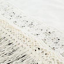 Women Crochet Lace Tank Top Tassel Fringe Crop Top Scoop Neck Sleeveless Casual Camisole Top Vest Female Blusas Feminino NW