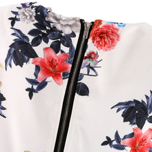 Women Floral Regular Sleeves O-Neck Cosy Fashion Casual Style Lady Shirts LZH7 NW
