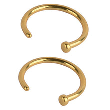 20G 2pcs Hot Stainless Steel Nose Open Hoop Ring Earring Body Piercing Jewel NW