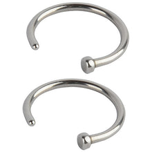 20G 2pcs Hot Stainless Steel Nose Open Hoop Ring Earring Body Piercing Jewel NW