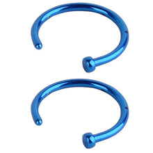 20G 2pcs Hot Stainless Steel Nose Open Hoop Ring Earring Body Piercing Jewel NW
