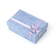 24Pcs Paper Square Bowknot Ring Earring Necklace Jewelry Gift Box Case Display A85 NW