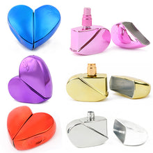 25ML Colorful Heart Shape Spray Perfume Bottles Refillable Empty Atomizer Pump ping NW