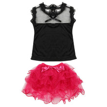 2Pcs Baby Girl Sweet Tutu Dress Lace Top Skirt Toddler Tutu Bubble Tulle Skirt NW