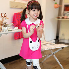 2Pcs Outfit Kids Girls Cotton Short Sleeve Lapel Shirt Tops Short Pants Sets 2-7 Years NW