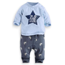 2pcs Cute Kids Baby Boys Long Sleeve Tops Long Pants Clothing Animal Star Outfit 0-3Y NW