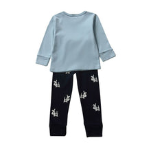 2pcs Cute Kids Baby Boys Long Sleeve Tops Long Pants Clothing Animal Star Outfit 0-3Y NW
