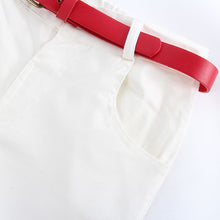 3Pcs Baby Girls Short Sleeve T-shirt Pants Belt Set Clothes Kids Outfits NW