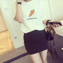 4 Pattern Womens T Shirts Short Sleeve Tops Tees Fruit Printed Tshirt Fashion For Women Banana Strawberry Print T-Shirt NW