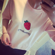 4 Pattern Womens T Shirts Short Sleeve Tops Tees Fruit Printed Tshirt Fashion For Women Banana Strawberry Print T-Shirt NW