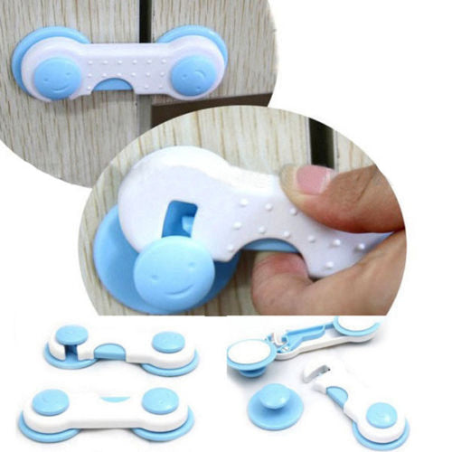 4pcs lot Baby Kids Safety Lock Box Drawer Cupboard Cabinet Wardrobe Door Fridge Safe Locks NW