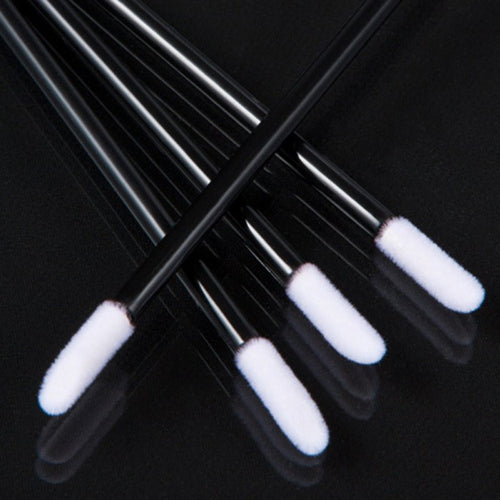 50Pcs Disposable Cosmetic Lip Brush Lipstick Gloss Wands Applicator Makeup Tool Brush NW