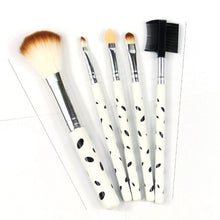 5Pcs Makeup Blush Eyeshadow Leopard Brushes Lipstic Cosmetic Brush Set Tool New NW
