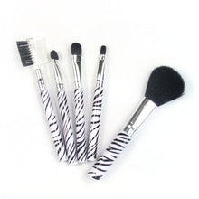 5Pcs Makeup Blush Eyeshadow Leopard Brushes Lipstic Cosmetic Brush Set Tool New NW