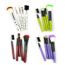 5Pcs Makeup Blush Eyeshadow Leopard Brushes Lipstic Cosmetic Brush Set Tool New NW
