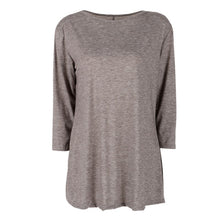 7 Colors Women Plus Size Casual Loose Round Neck T-shirt Solid Color Three Quarter Top S-XXL Size NW