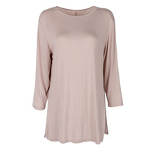 7 Colors Women Plus Size Casual Loose Round Neck T-shirt Solid Color Three Quarter Top S-XXL Size NW