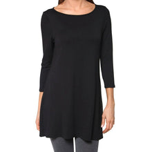 7 Colors Women Plus Size Casual Loose Round Neck T-shirt Solid Color Three Quarter Top S-XXL Size NW