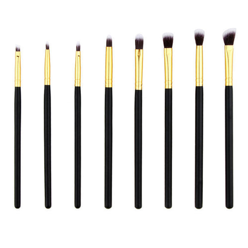 8PCS Pro Makeup Brushes Maquiagem Cosmetic Eye Liner Make Up Brush Set Eyeshadow Lip Brush Pincel Eye Brow Tool NW