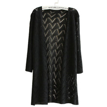 9 Colors Women Wave Stripe Casual Long Sleeve Cardigan Knit Sweater Coat Outwear Open Stitch NW