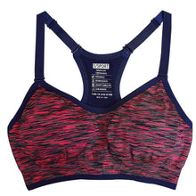 Adjustable Spaghetti Straps Women Workout Bra Shakeproof Stretch brassiere Push Up Bras Top Seamless Padded Running Vest NW