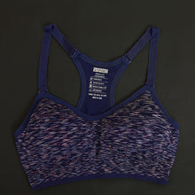 Adjustable Spaghetti Straps Women Workout Bra Shakeproof Stretch brassiere Push Up Bras Top Seamless Padded Running Vest NW