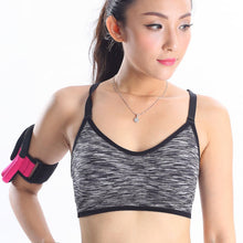 Adjustable Spaghetti Straps Women Workout Bra Shakeproof Stretch brassiere Push Up Bras Top Seamless Padded Running Vest NW
