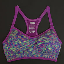Adjustable Spaghetti Straps Women Workout Bra Shakeproof Stretch brassiere Push Up Bras Top Seamless Padded Running Vest NW