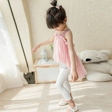 Age 2-7Y Kids Baby Girl Sleeveless T shirt Tops Irregular Hem Gauze Vest Girls T-shirt Blouse Clothes NW