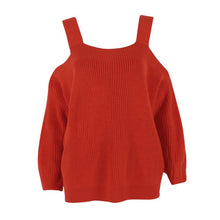 Fashion Women Sweater Wool Strapless Bat Sleeve Sweater Pullover Solid Kintted Sweaters NW
