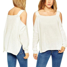 Fashion Women Sweater Wool Strapless Bat Sleeve Sweater Pullover Solid Kintted Sweaters NW