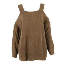 Fashion Women Sweater Wool Strapless Bat Sleeve Sweater Pullover Solid Kintted Sweaters NW