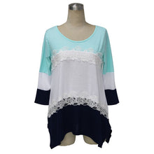 Women Lady Long Sleeve Loose Blouse Lace Flower Pattern Cotton Tops S-XL NW