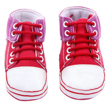 Baby Boy Girls Cute Canvas Soled Shoes Toddler Infants Crib Walk Shoes 0-12M NW