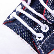 Baby Boy Girls Cute Canvas Soled Shoes Toddler Infants Crib Walk Shoes 0-12M NW