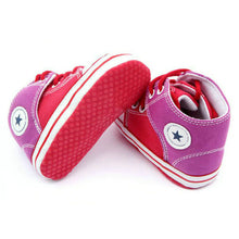 Baby Boy Girls Cute Canvas Soled Shoes Toddler Infants Crib Walk Shoes 0-12M NW