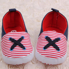 Baby Boy Girls Soft Sneaker Sole Crib Canvas Casual Shoes Red Blue 0-12M NW