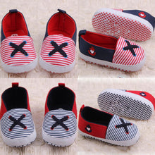 Baby Boy Girls Soft Sneaker Sole Crib Canvas Casual Shoes Red Blue 0-12M NW
