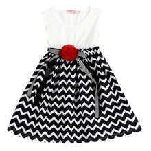 Baby Flower Kids Dress Princess Girl Dress Striped Party Costume For Girls Dresses Children Clothing Lisa's Store NW