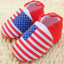 Baby Girls Boys Red White Stripes Crib Shoes Soft Sole Infants Shoes Prewalker NW