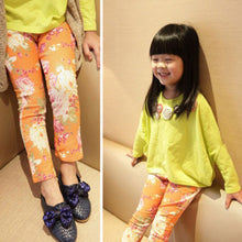 Baby Girls Pattern Printed Pants Toddler Kids Jeans Skinny Trousers Pencil Pants 1-6Y NW