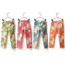 Baby Girls Pattern Printed Pants Toddler Kids Jeans Skinny Trousers Pencil Pants 1-6Y NW
