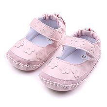 Baby Girls Shoes Soft Baby PU Leather Sneakers Cute Toddle flower princess shoes pink white NW