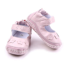Baby Girls Shoes Soft Baby PU Leather Sneakers Cute Toddle flower princess shoes pink white NW