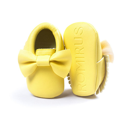 Baby Kids Casual PU Moccasins Prewalker Anti-Slip Walkers Girl Bowknots Shoes 0-18M Lisa's Store NW